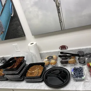 a variety of pancakes