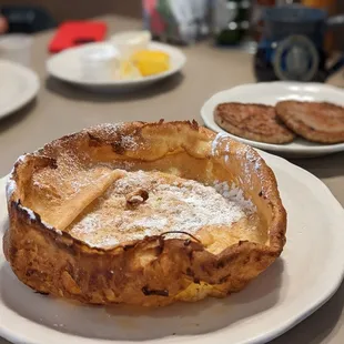 OPH&apos;s Dutch Baby and a side of patty sausage