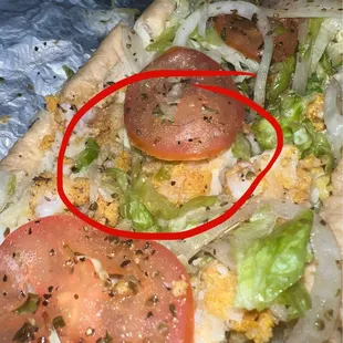 Hair in my sandwich