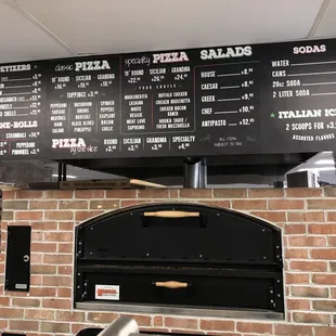 The menu