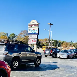 cars parked in a parking lot
