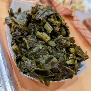 Collard Greens. $3.25.