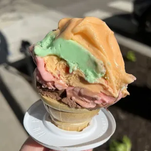 Rainbow cone