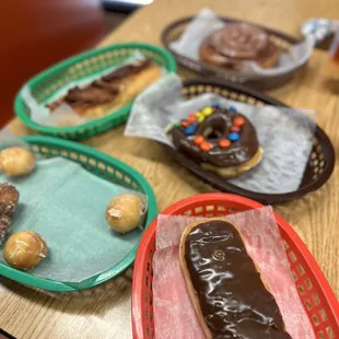 a variety of donuts