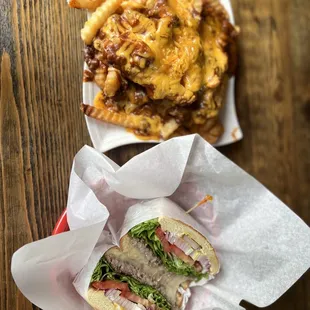 Small Chili Cheese Fries & Cheeseburger