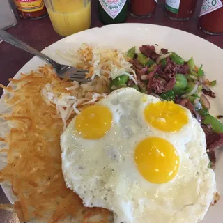 Corn Beef Hash and Eggs