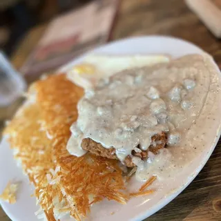 Chicken Fried Steak and Eggs