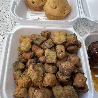 Single Fried Okra