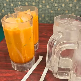 Thai Tea and Water