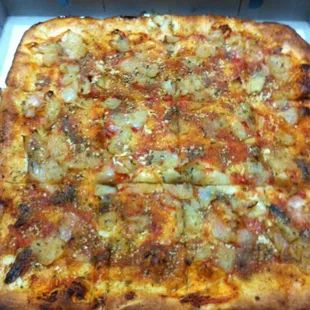 Sicilian spingione pizza
