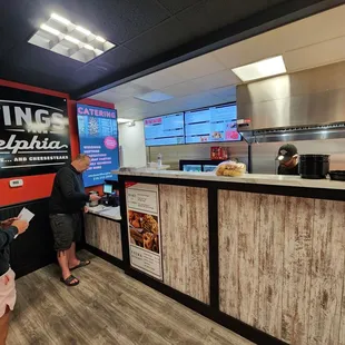 the inside of the restaurant