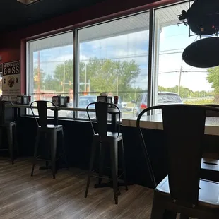 the interior of the restaurant