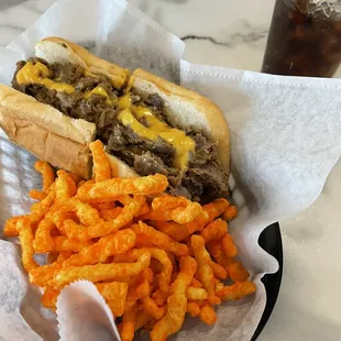 Small whiz with, Cheetos &amp; bev combo. Great!!