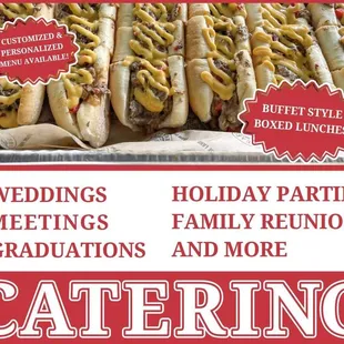 Let us cater your next party or special occasion.
