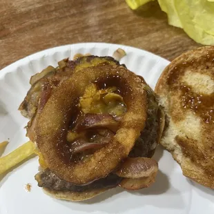 BBQ cheeseburger