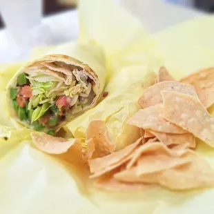 Grilled veggie burrito