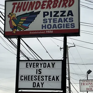 Outside sign