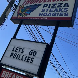 the sign