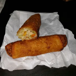 One order of egg rolls.