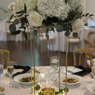 Centerpiece for wedding reception