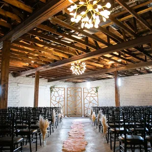 Ceremony Space - designed by Sugar Creek Creative.