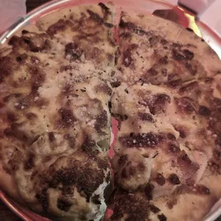 Chicken alfredo pizza