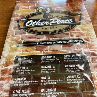 Eating with my family at The Other Place