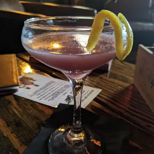 Blueberry whiskey orgeat