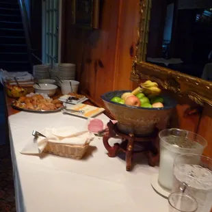 Breakfast buffet in lobby