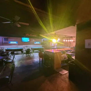 a view of the bar and grill