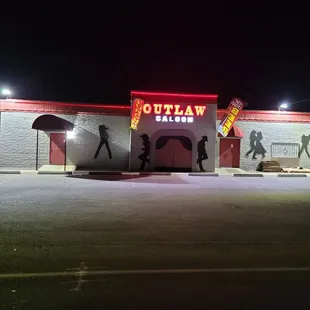 outside
