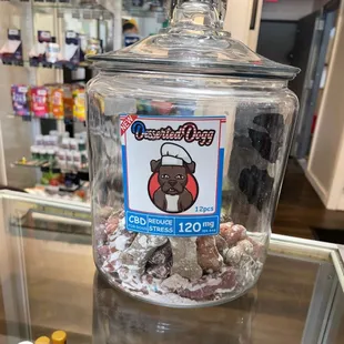 This is a new CBD product we are selling to help dogs have less stress