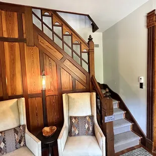 Shared lobby - they tried to stay true to the historic integrity of the building but added luxuries.