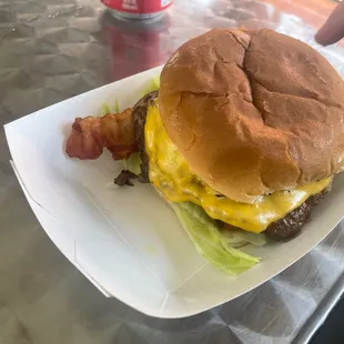 Bacon smash burger