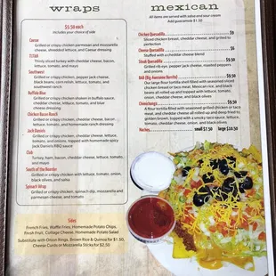 Wraps and Mexican