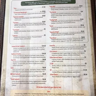 Burgers and Sandwiches