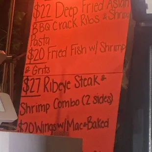 Chef&apos;s Specials