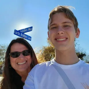 On the corner of Outsiders Way and Curtis Brothers Lane