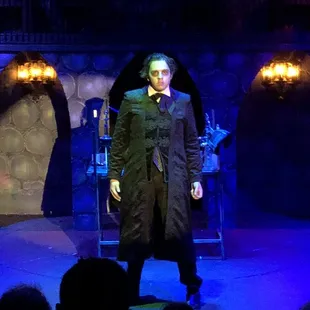 Dominic Demay. Jekyll morphing to Mr Hyde.