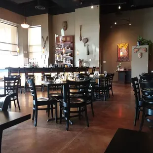 the dining area of a restaurant