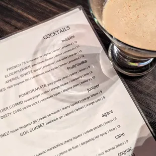 Dirty Chai Cocktail