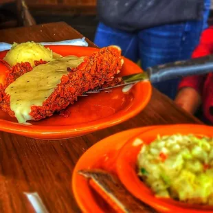 Chicken fried steak and gravy