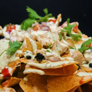 a plate of nachos