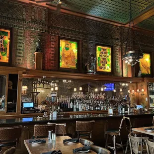 the interior of the restaurant