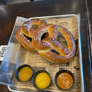 Sourdough Pretzels