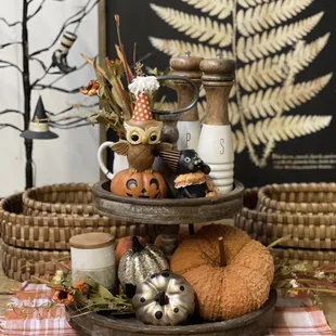 Get Festive ~ Get Fall Tiered Tray
Shop these and other Halloween treats online
at www.TheOwlBox.com or visit brick and mortar in Tracy, Ca
