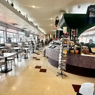 the interior of the restaurant