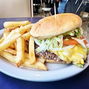 Green Chile Cheeseburger