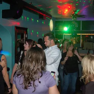 a group of people at a party