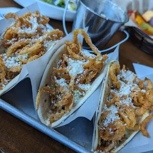 Chicken tinga tacos
